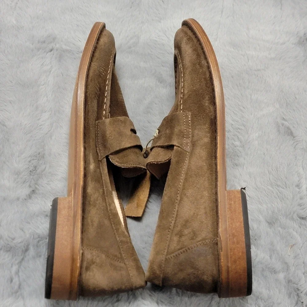 Astorflex Mokaflex Shoes Mens US 9.5 EU 43 Brown Suede Penny Loafers Italy